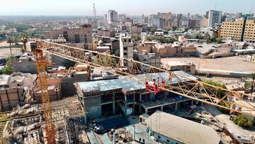 العتبة الحسينية تواصل العمل في مشروع دار ضيافة الوارث لخدمة الزائرين في محافظة كربلاء