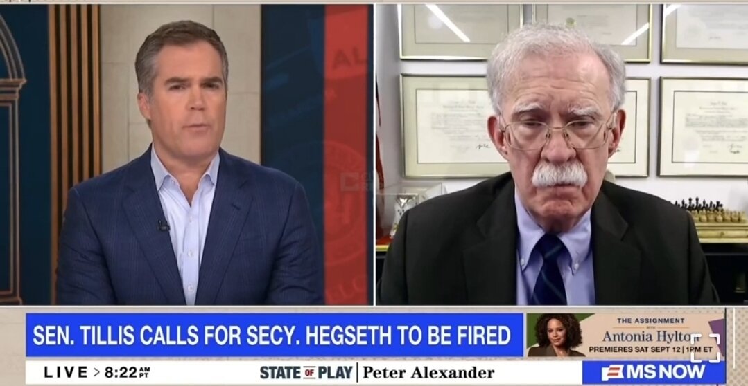 Video| Bolton: Si Hegseth ay Hindi Kwalipikado