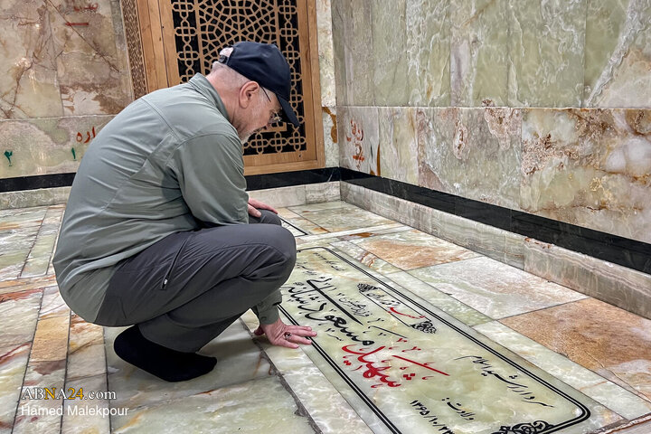 حضور محمد باقر قالیباف در حرم مطهر حضرت عبدالعظیم حسنی(ع)
