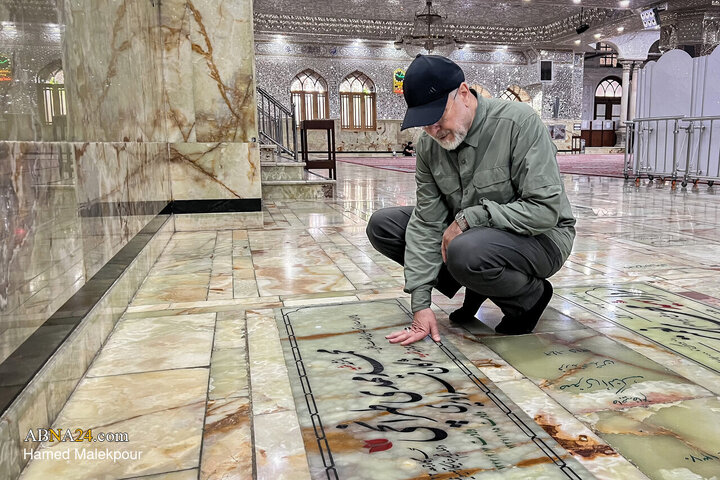 حضور محمد باقر قالیباف در حرم مطهر حضرت عبدالعظیم حسنی(ع)