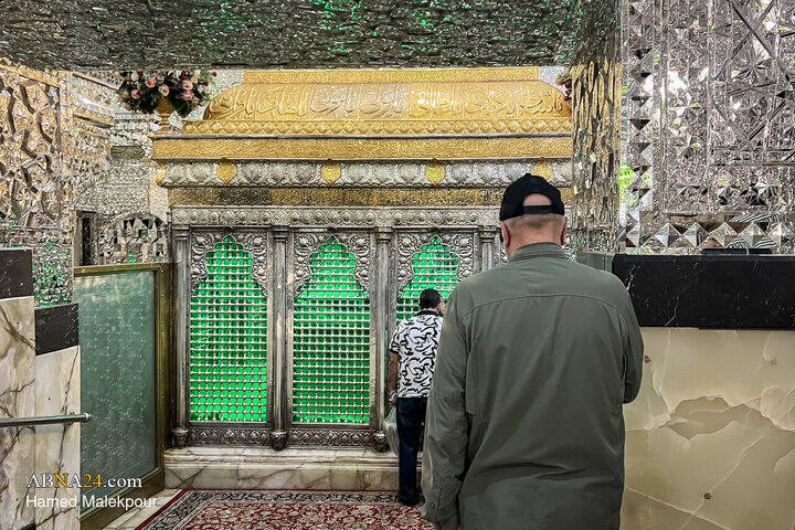حضور محمد باقر قالیباف در حرم مطهر حضرت عبدالعظیم حسنی(ع)
