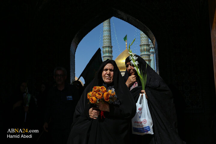 تقرير مصور/ قافلة رمزية لدخول السيدة فاطمة المعصومة (ع) إلى مدينة قم المقدسة