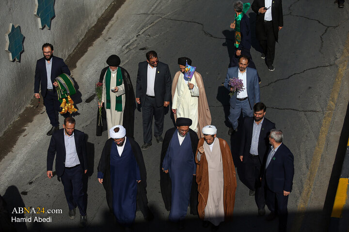 تقرير مصور/ قافلة رمزية لدخول السيدة فاطمة المعصومة (ع) إلى مدينة قم المقدسة