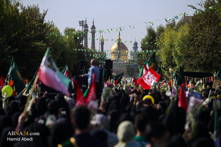 تقرير مصور/ قافلة رمزية لدخول السيدة فاطمة المعصومة (ع) إلى مدينة قم المقدسة