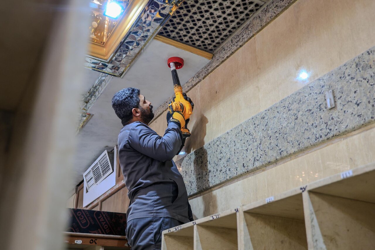 Maintenance department is carrying out upkeep work on the early warning system