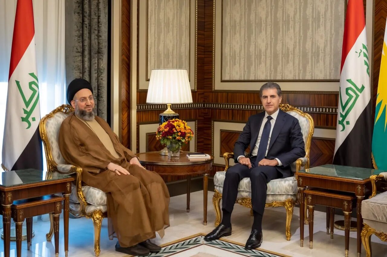 Nêçîrvan Barzanî û Ammar El-Hekîm rewşa Iraq û herêma Rojhilata Navîn nirxandin
