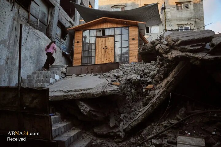 Photos: Rebuilding homes in Gaza with clay, wood, plastic