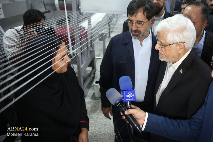 آغاز بهره برداری از کارخانه ریسندگی آریا ریس مهستان قم در روز دوم سفر معاون اول رییس جمهور به قم