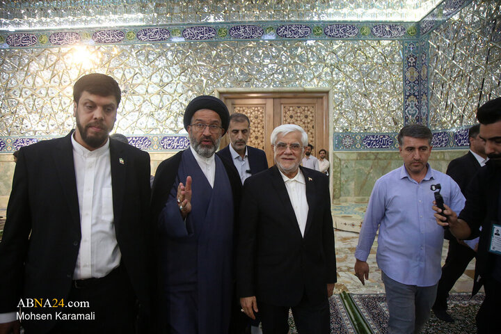 جلسه دومین کارگروه ملی زیارت با حضور محمد رضا عارف معاون اول رییس جمهور در روز دوم سفر به قم