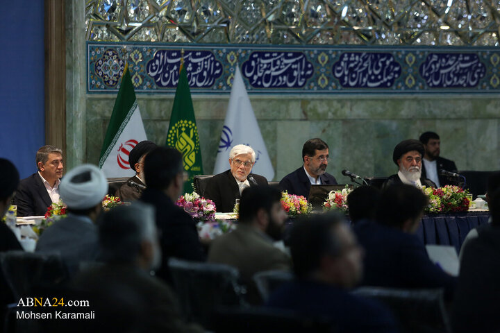 جلسه دومین کارگروه ملی زیارت با حضور محمد رضا عارف معاون اول رییس جمهور در روز دوم سفر به قم