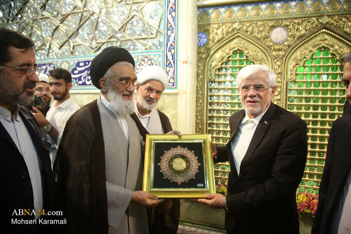 جلسه دومین کارگروه ملی زیارت با حضور محمد رضا عارف معاون اول رییس جمهور در روز دوم سفر به قم