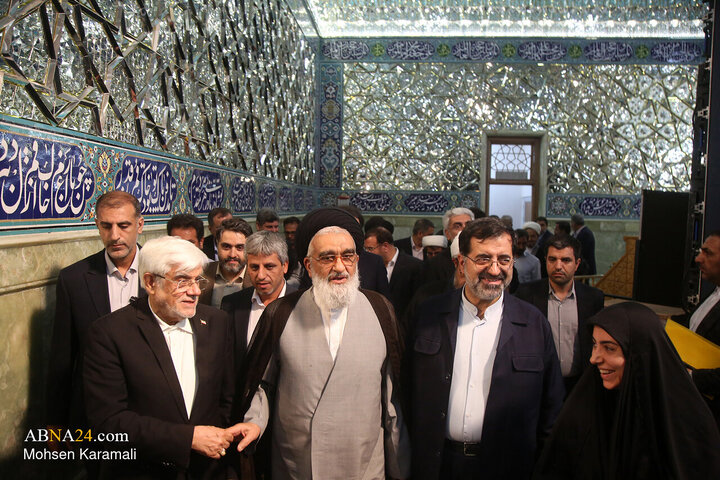 جلسه دومین کارگروه ملی زیارت با حضور محمد رضا عارف معاون اول رییس جمهور در روز دوم سفر به قم