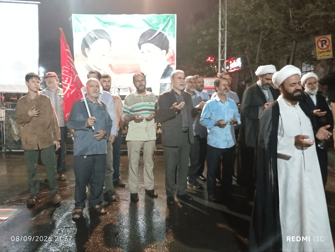 میزائلوں کی رخصتی موسلادھار بارش میں دعاؤں کے ساتھ