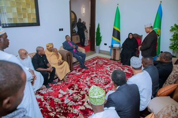 Mwenyekiti wa JMAT-Taifa Sheikh Prof. Alhad Mussa Salum Aongoza Viongozi wa JMAT Kumfariji Rais Samia Suluhu Hassan Kufuatia Msiba wa Mumewe