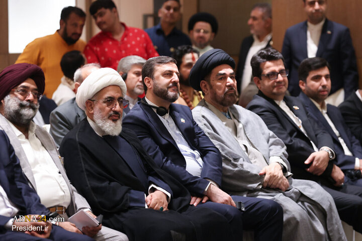 دیدار رئیس‌جمهور ایران با رهبران دینی و نخبگان هند در دهلی‌نو