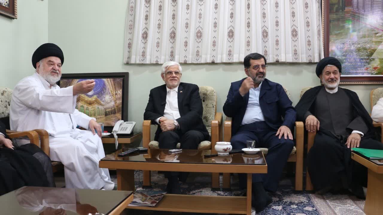 Iran's First Vice President meets representative of Grand Ayatollah Sistani in Qom