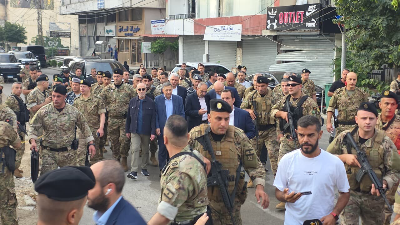 بازدید سرزده رئیس جمهور لبنان از نبطیه + عکس