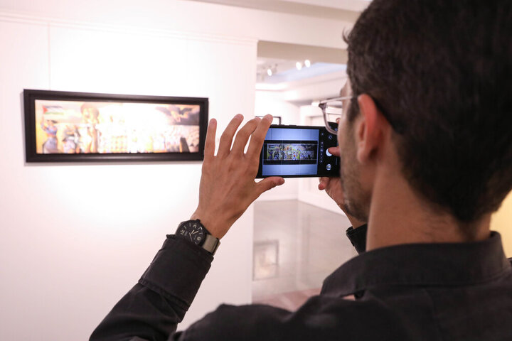 گزارش تصویری/ افتتاح نمایشگاه «نقاش سرزمین زخمی»