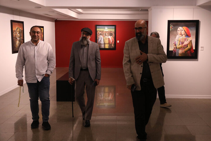 گزارش تصویری/ افتتاح نمایشگاه «نقاش سرزمین زخمی»