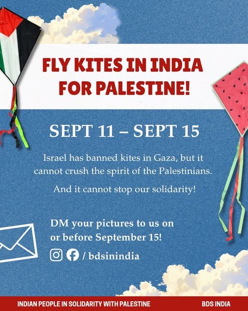 Indians Urged to Fly Kites in Solidarity With Gaza After Reported Ban