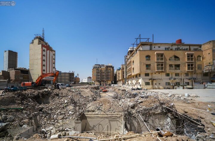 تقرير مصور/ أعمال التهيئة لمشروع صحن السيدة أم البنين (ع) في العتبة العلوية المقدسة