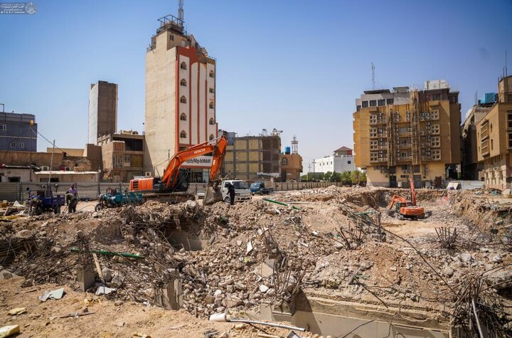 تقرير مصور/ أعمال التهيئة لمشروع صحن السيدة أم البنين (ع) في العتبة العلوية المقدسة