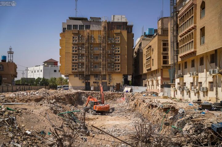 تقرير مصور/ أعمال التهيئة لمشروع صحن السيدة أم البنين (ع) في العتبة العلوية المقدسة