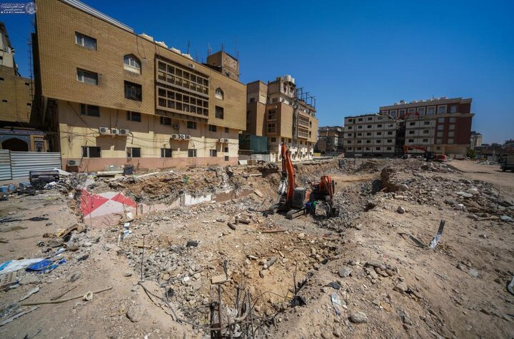 تقرير مصور/ أعمال التهيئة لمشروع صحن السيدة أم البنين (ع) في العتبة العلوية المقدسة