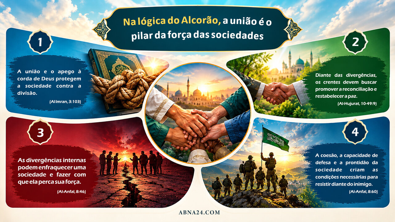 INFOGRÁFICO | Na lógica do Alcorão, a união é o pilar da força das sociedades