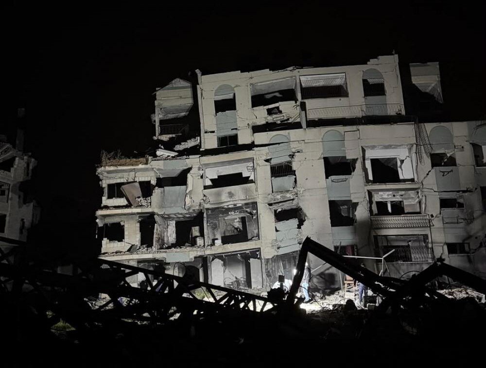 13 Palestinians Martyred, 100 Missing as Six-Story Building Collapses in Western Gaza City