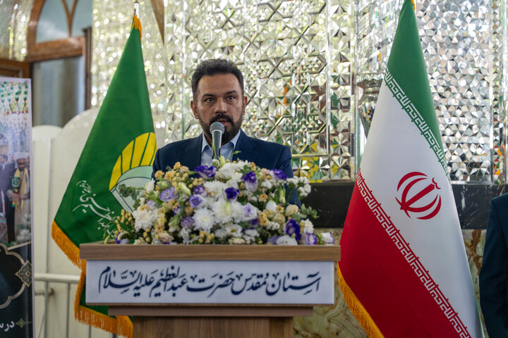 آیین خطبه‌خوانی میلاد حضرت عبدالعظیم(ع) با حضور خادمان حرم بانوی کرامت
