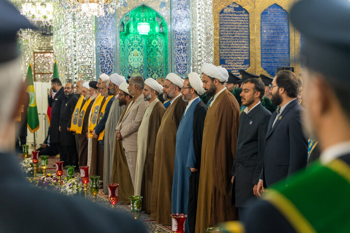 آیین خطبه‌خوانی میلاد حضرت عبدالعظیم(ع) با حضور خادمان حرم بانوی کرامت