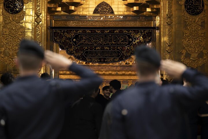 تقرير مصور/ خريجو المعهد العالي للتطوير الأمني والإداري يؤدون قسم التخرج عند مرقد أبي الفضل العباس (ع)