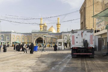 تقرير مصور/ تنفيذ حملة لتنظيف محيط العتبة العباسية المقدسة