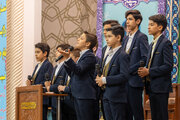 Fotoreportaj | Hz. Fatiməi Məsumənin (s) hərəmində İmam Həsən Əskərinin (ə) mövludunun ildönümü münasibətilə mərasiml