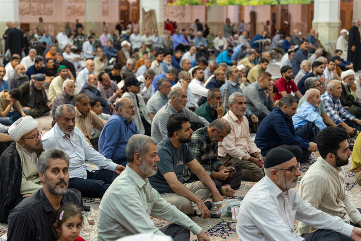 جشن شب میلاد امام عسکری(ع) در حرم بانوی کرامت