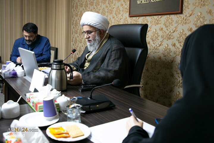 دیدار هیئت «زنان جبهه مقاومت و فضیلت در عراق» با دبیرکل مجمع جهانی اهل‌بیت(ع)