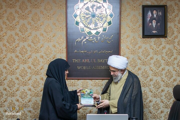 دیدار هیئت «زنان جبهه مقاومت و فضیلت در عراق» با دبیرکل مجمع جهانی اهل‌بیت(ع)