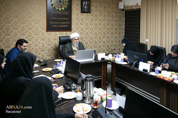 دیدار هیئت «زنان جبهه مقاومت و فضیلت در عراق» با دبیرکل مجمع جهانی اهل‌بیت(ع)