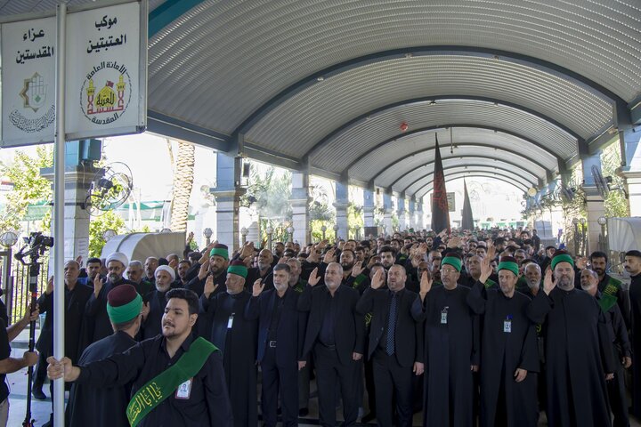 تقرير مصور/ خدمة العتبتين المقدستين يحيون ذكرى شهادة السيدة الزهراء (عليها السلام)