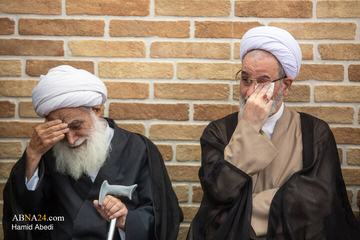 حضور مراجع، علما، روحانیون و مردم در بیت آیت الله شبیری زنجانی