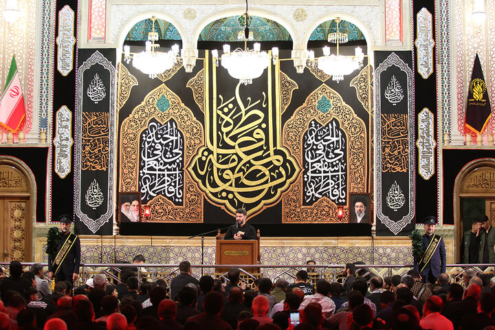 محفل عزاداری اول شب رحلت حضرت معصومه(س) در حرم مطهر ایشان