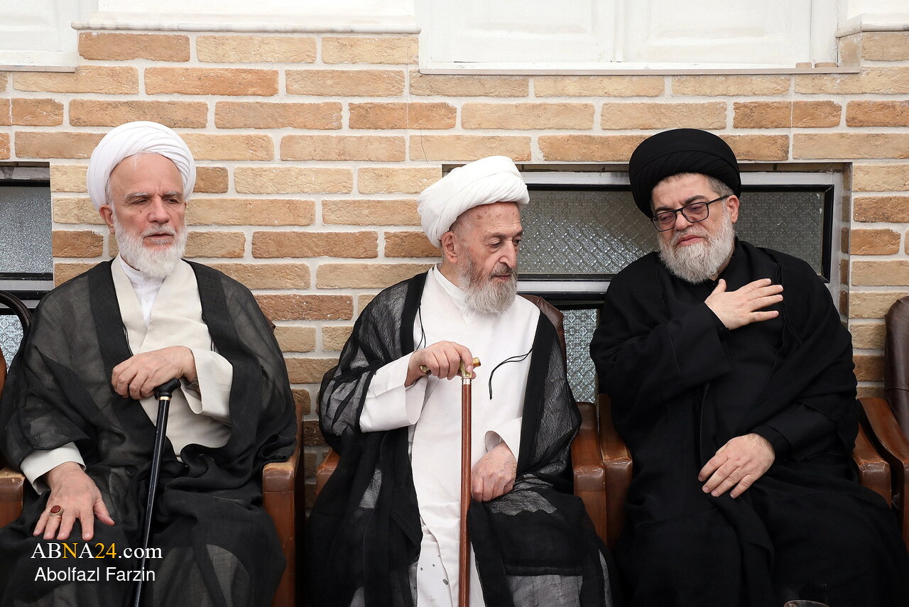 حضور مراجع، علما، روحانیون و مردم در بیت آیت الله شبیری زنجانی