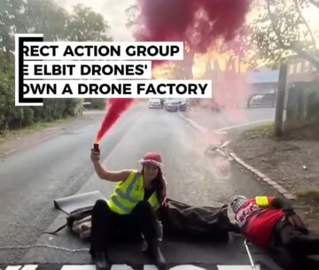 Video| Protesta sa pabrika ng mga armas