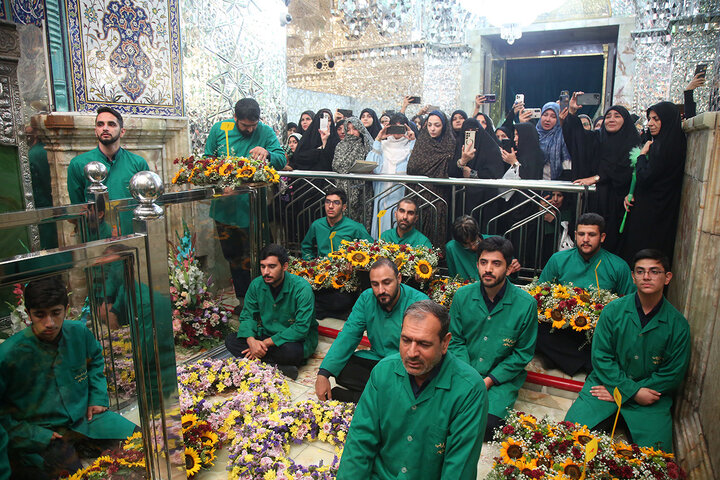 Photos: Mourning ceremonies of religious Hey'ats from Mashhad and Qom at Hazrat Masoumeh holy shrine