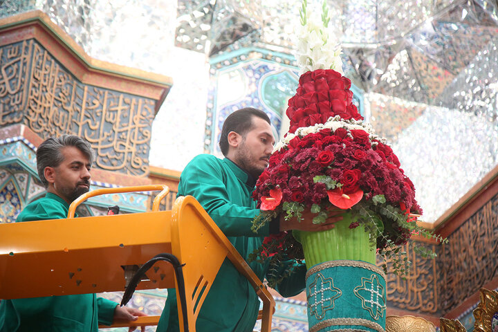 عزاداری هیئات مذهبی مشهد و قم در حرم حضرت معصومه(س)