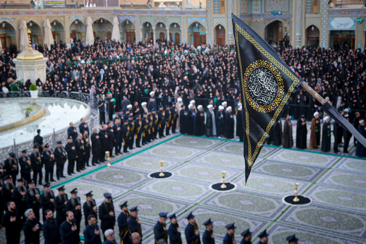 Photos: Flag-changing ceremony at Hazrat Masoumeh Holy Shrine