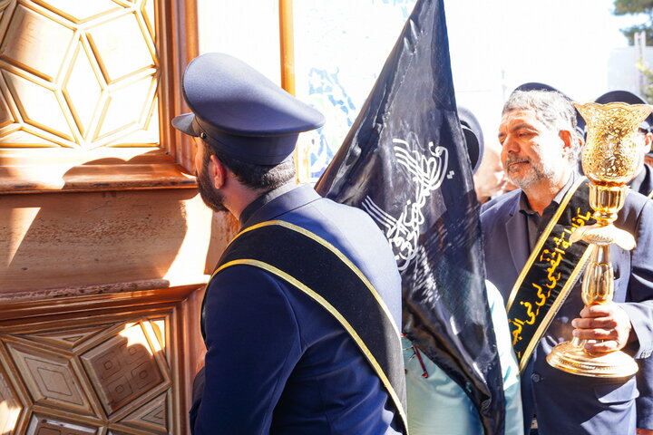 عزاداری خادمان حرم کریمه اهل بیت (س) در سالروز رحلت ایشان