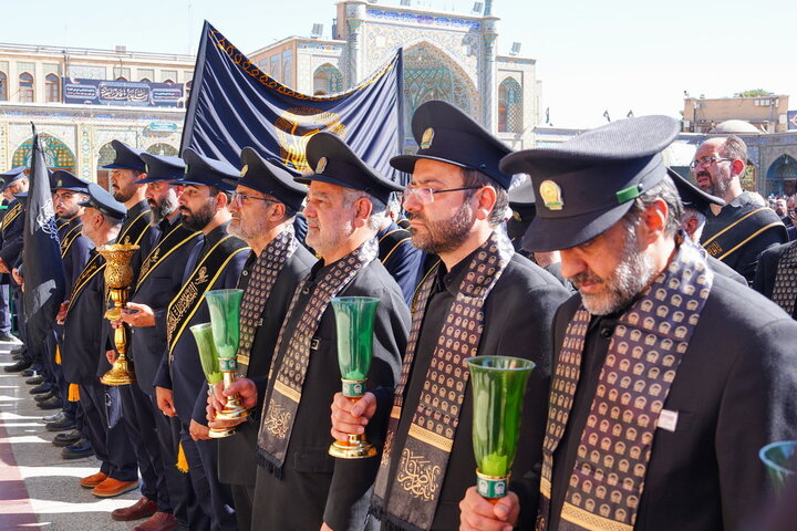 عزاداری خادمان حرم کریمه اهل بیت (س) در سالروز رحلت ایشان