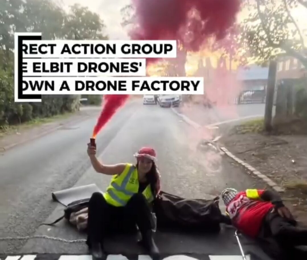Video| Protesta sa pabrika ng mga armas